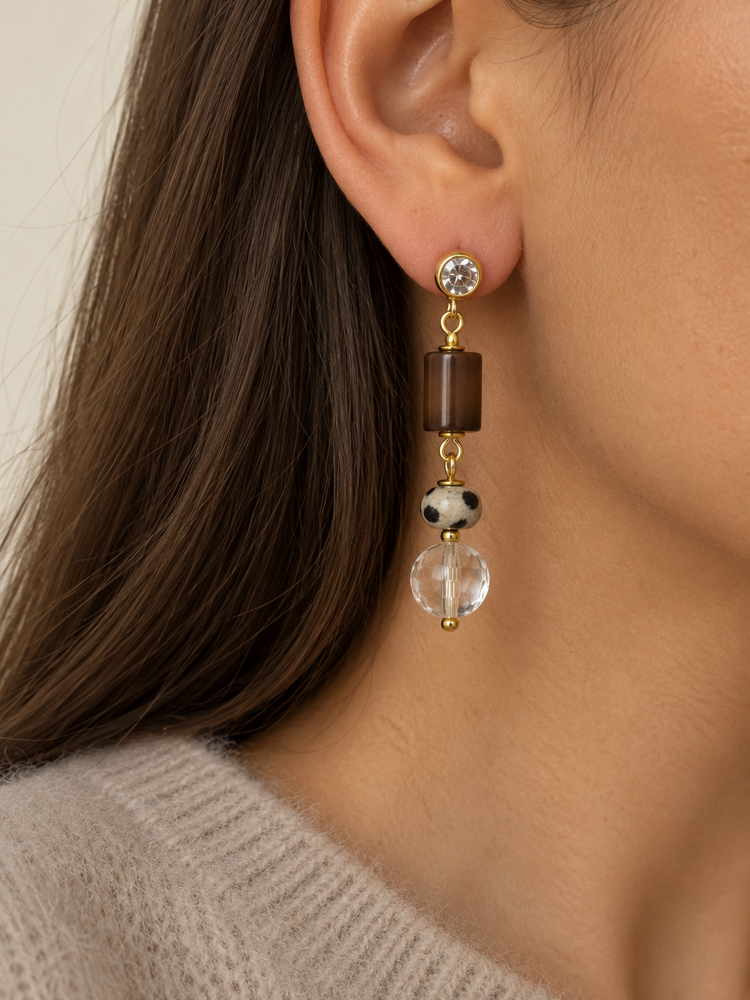 KRISTALŲ AUSKARAI "AURA"