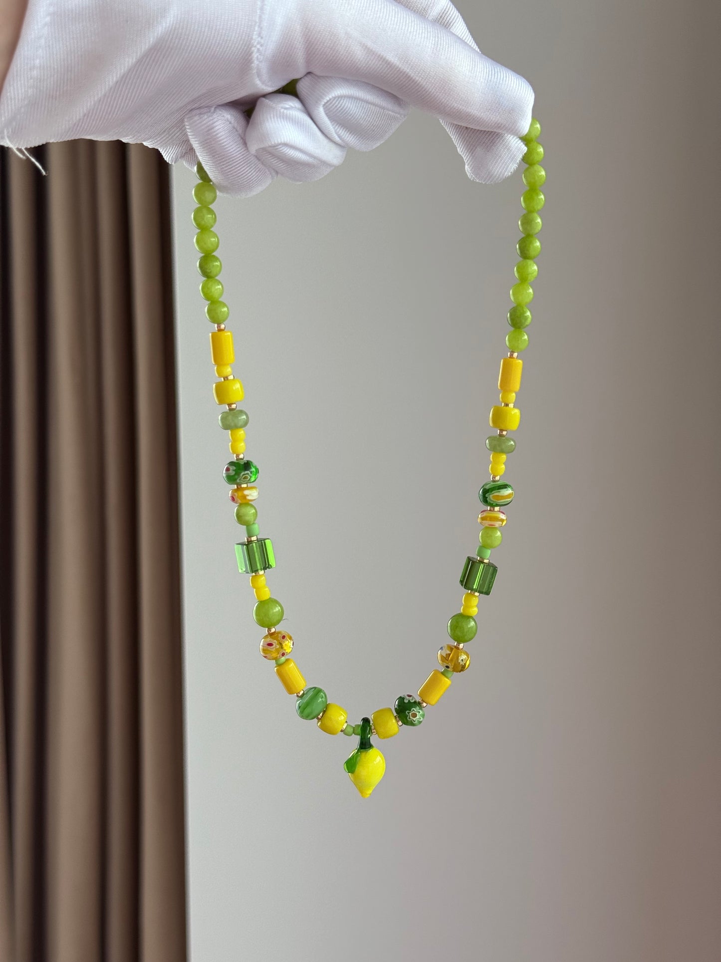 VĖRINYS IŠ MURANO STIKLO "LEMON"