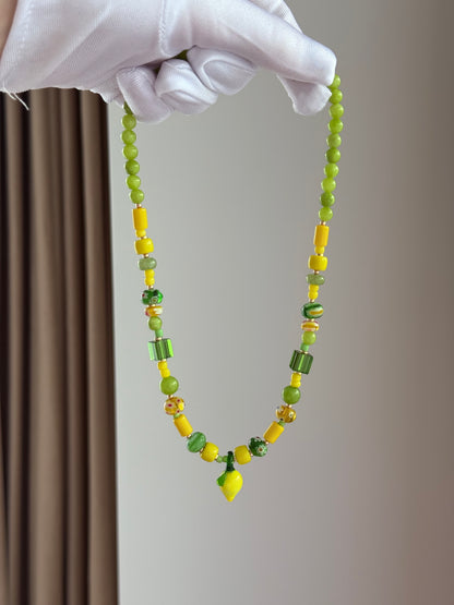 VĖRINYS IŠ MURANO STIKLO "LEMON"