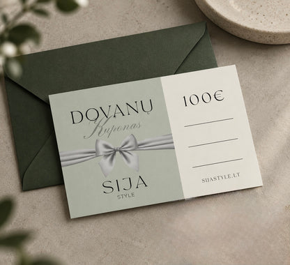 SIJA STYLE - FIZINIS DOVANŲ KUPONAS