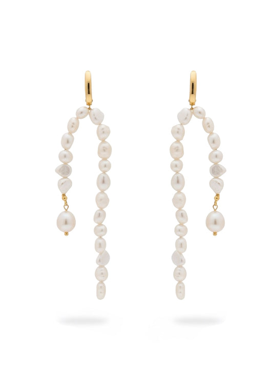 PERLŲ AUSKARAI "QUEEN'S GAMBIT"